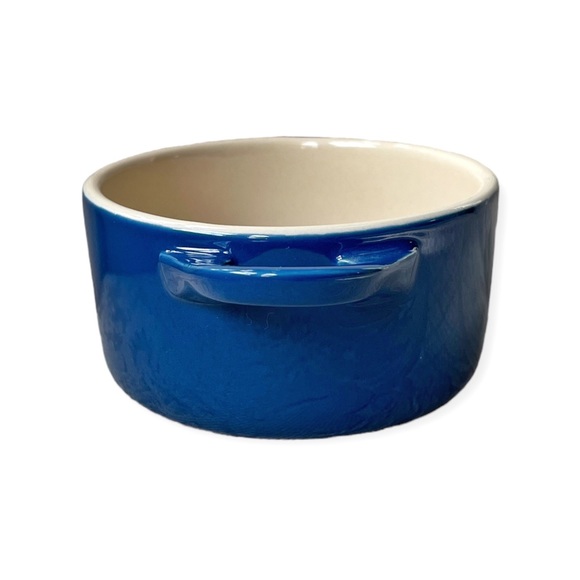 NWOT Le Creuset Stoneware Marseille Blue Mini Coquette Casserole - Picture 4 of 6